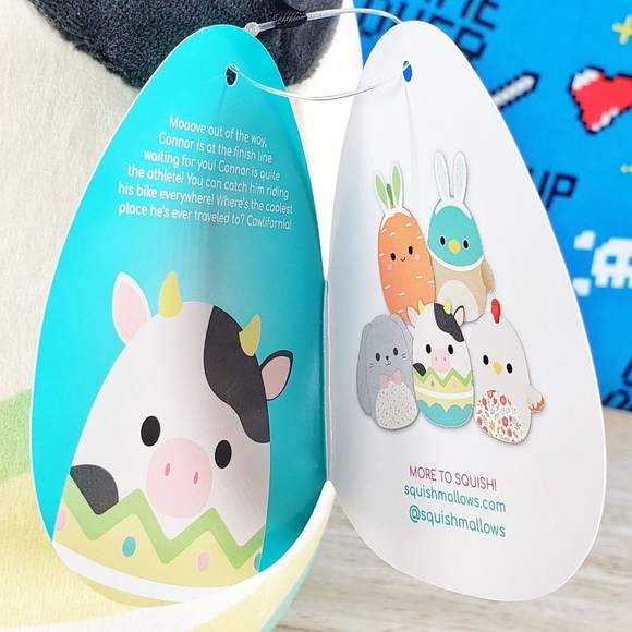 Squishmallow Connor the Cow inside Egg 8" UltraSoft Farm Pal Holiday Plush NWT - Picture 11 of 12